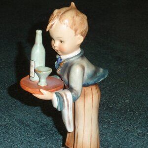 1950s "Waiter" Goebel Hummel Figurine #154/0 TMK2 FULL BEE - Mother's Day Gift!